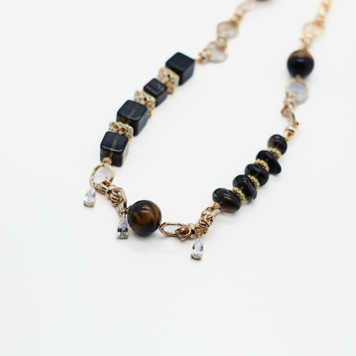 NOVA・Tiger’s Eye Statement Necklace