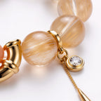 SPARK・Orange Rabbit Hair Bracelet