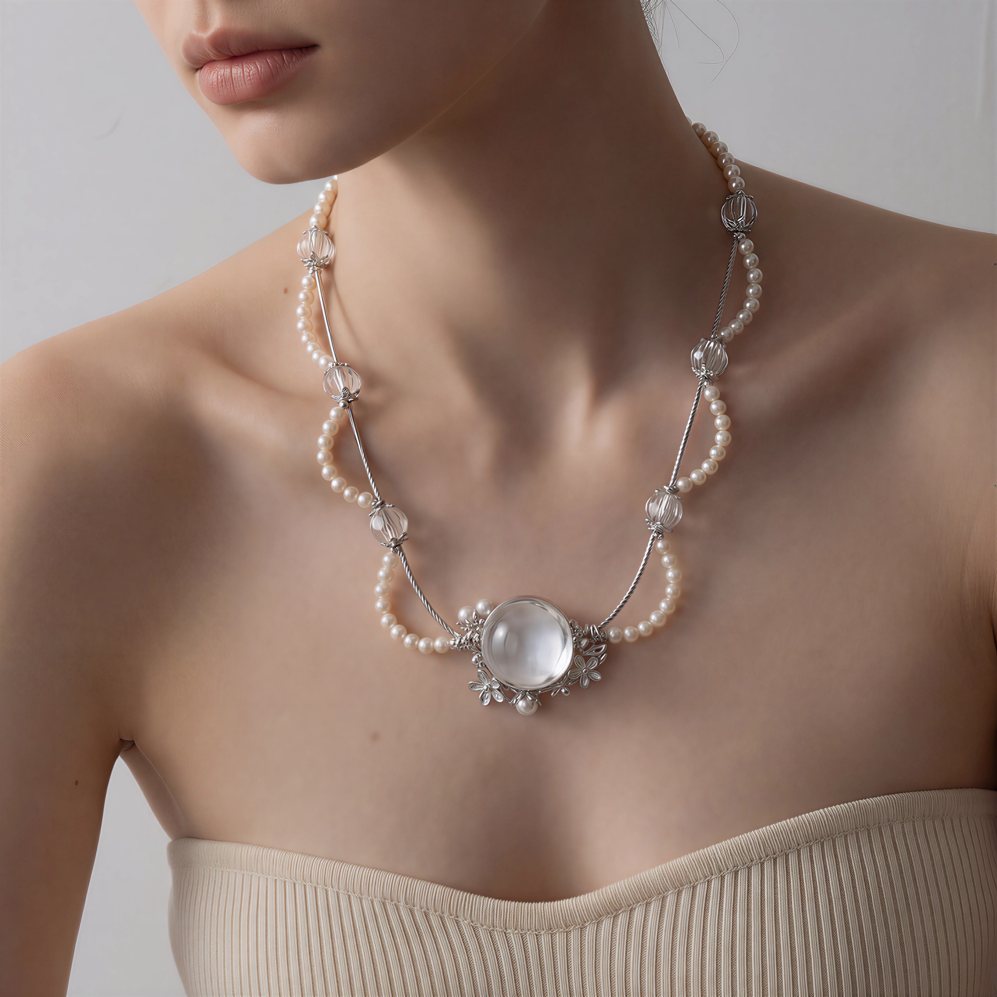 HUSH・Clear Quartz Necklace