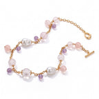 SPARK・Rose Quartz & Amethyst Necklace